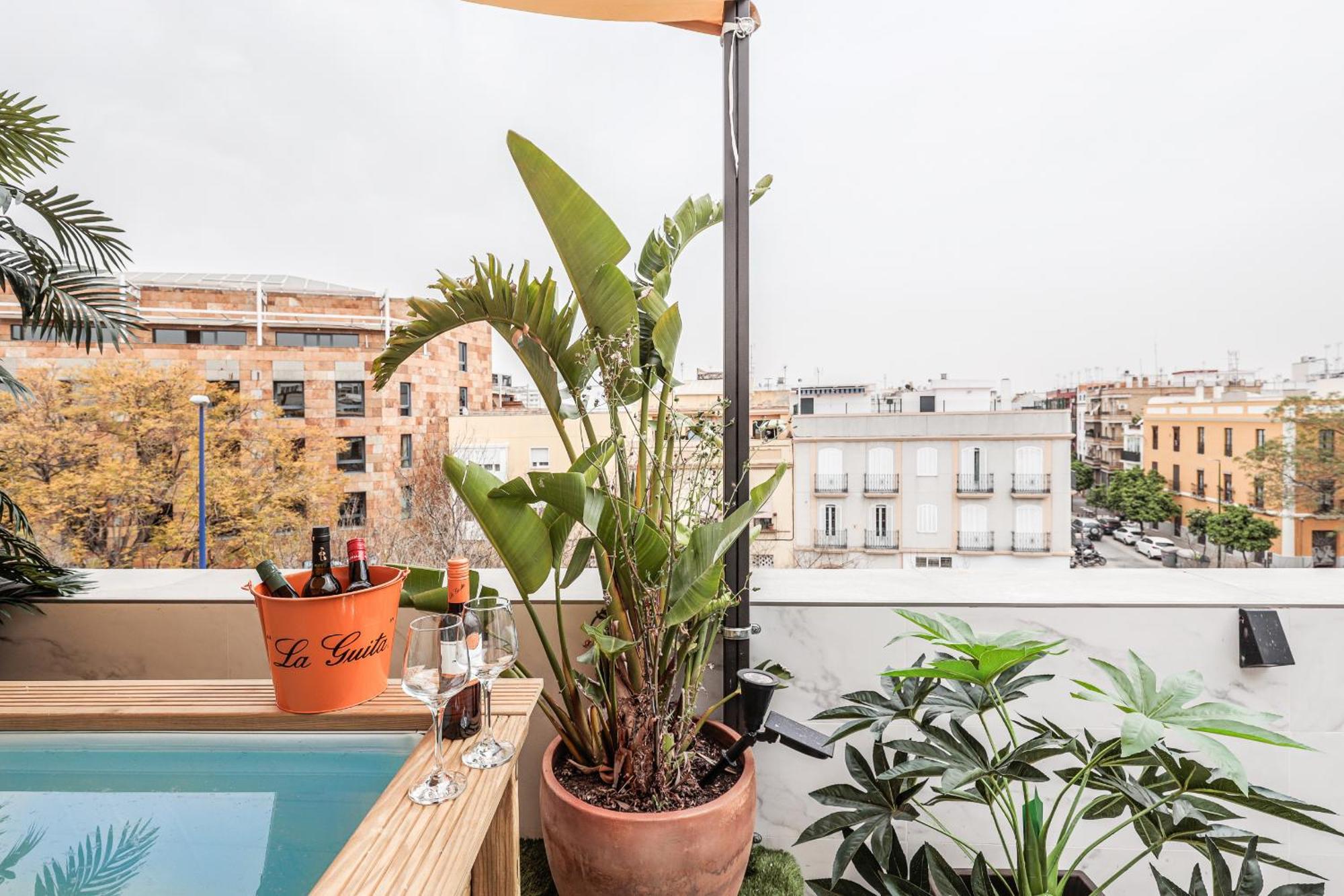 Fantastico Atico 2 Hab Y Gran Terraza Privada Apartment Seville Luaran gambar